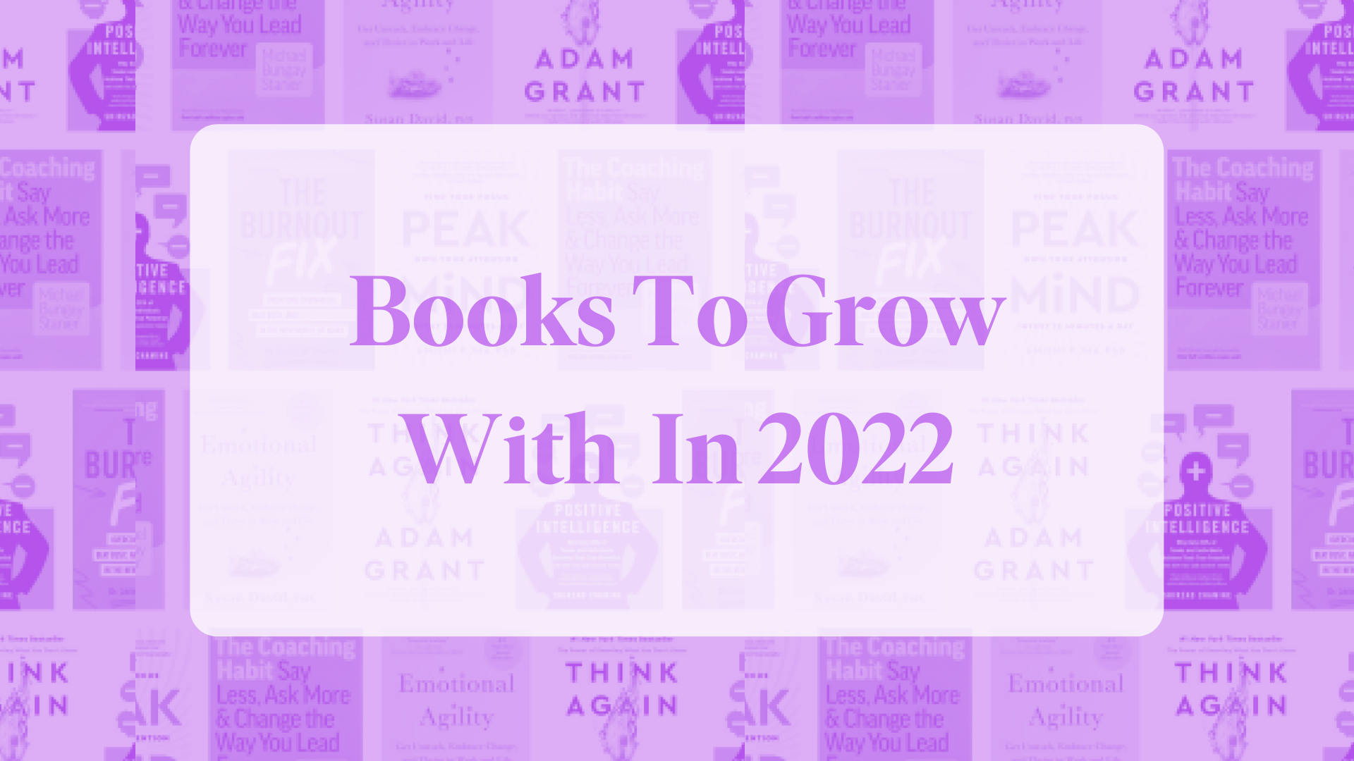 Libros para crecer en 2022